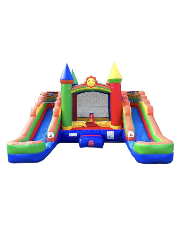 Wet/dry bounce house & slides