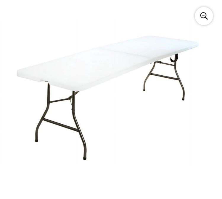8 Foot White Folding Table 8 Foot White Folding Table