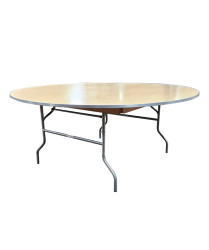 72” Round Wood Table